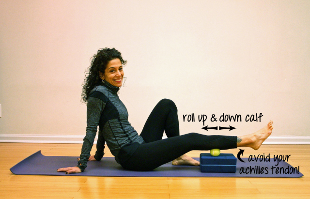 Yoga recovery runners calf yoga for runners with steps