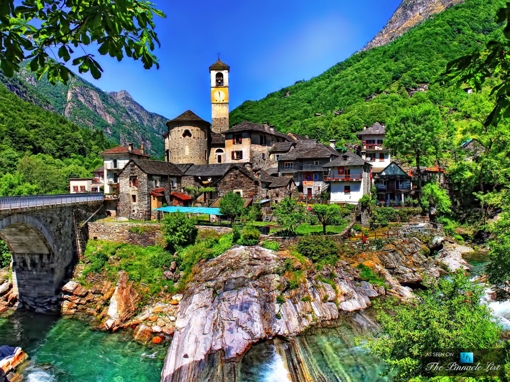 Village of Lavertezzo Ticino Switzerland beauty