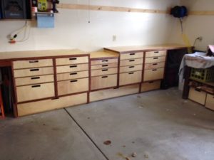 Garage Storage Bench and Drawers for Organized and Stress Free Workplace