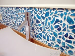 9 DIY Mason Jar Mosaic Kitchen Backsplash Design