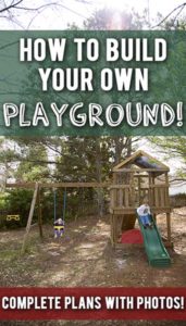 19 DIY Nice Playground with Swing Slide Playhouse