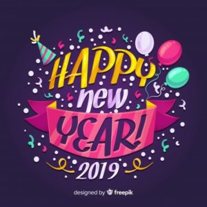 Happy New Year 2019 Graphic Greeting Whatsapp Status