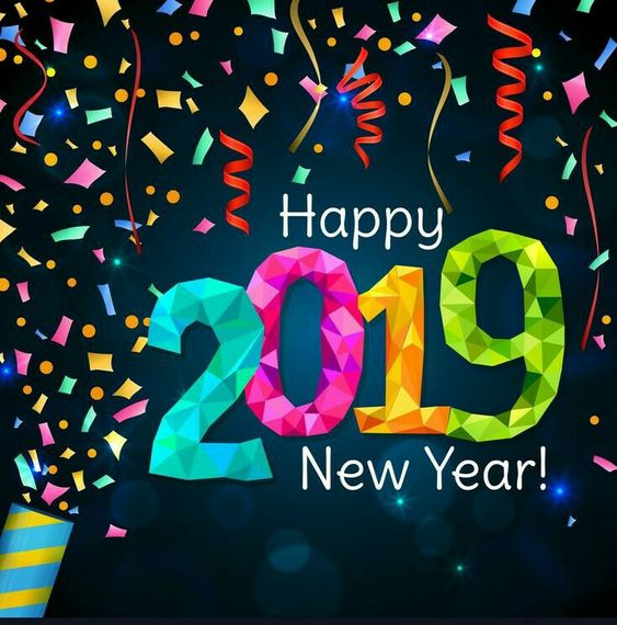Happy New Year 2019 Greeting Image
