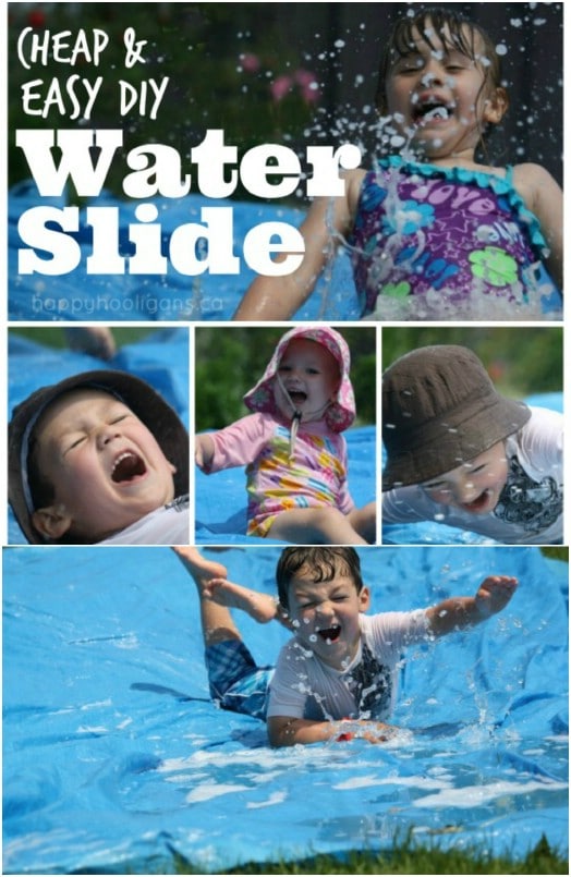 Make a Simple Water Slide for Kids Play Area