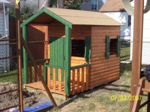 36 Plain Log Cabin Playhouse Structure