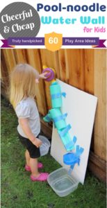 Pool noodle Water Wall for Summer Activities