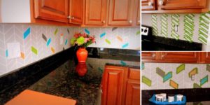 36 Randomly Painted Kitchen Backsplash for a Creative Look