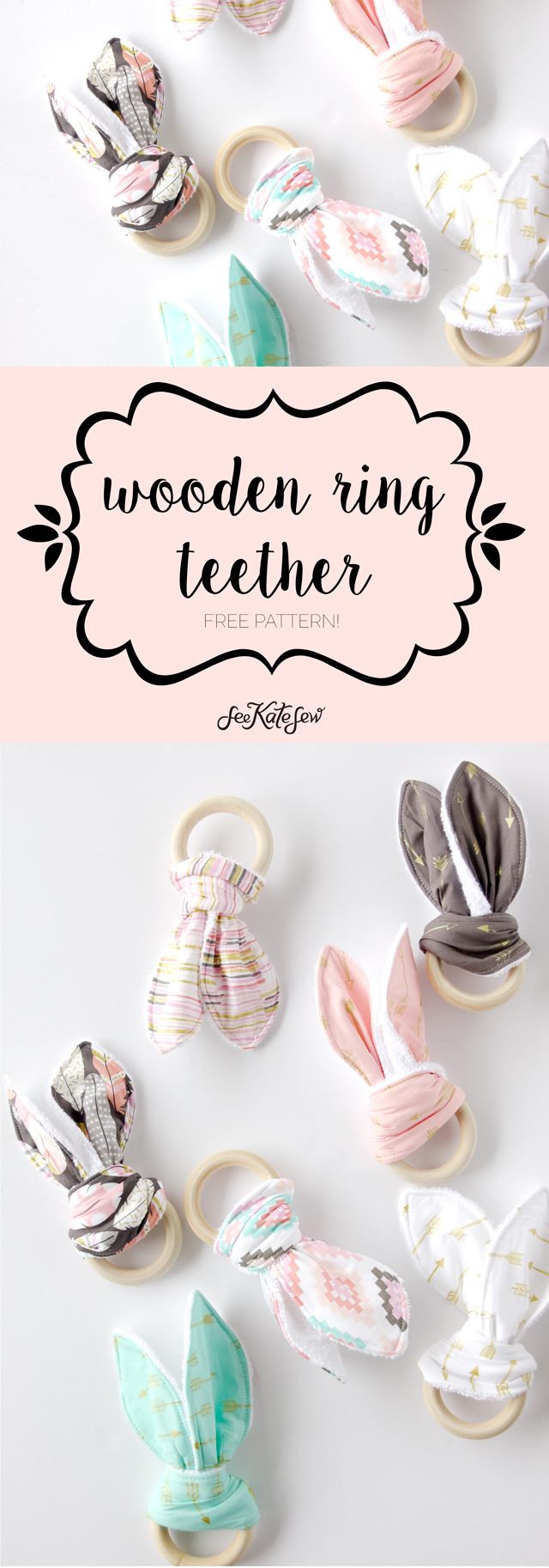 3 Simple Wooden Ring Teether