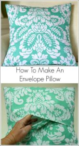 Make an Envelope Style PIllow Cover