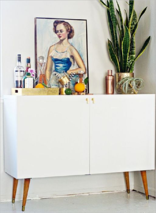 36 Classis MidCentury Bar Cabinet as DIY IKEA Project to Make your Kitchen Stuff Hidden Sophisti ...