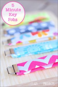 19 DIY Fabric Key Fobs as the Easy 5 Minute Sewing Craft to make and Sell
