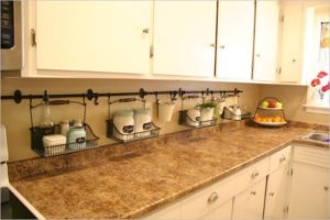 14 Easy and Quick IKEA Fintorp Rail Hacks Set as Vertically on Kitchen Counters