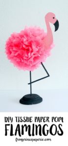 23 EasytoCraft DIY Tissue Paper Pom Flamingo as an EyePopping Art Project for your Room