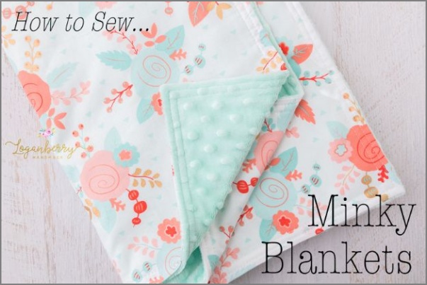 39 Extremely Adorable Minky Baby Blanket with Cotton Print and Minky Dot Fabric Pieces in Pastel ...