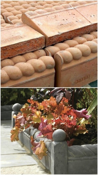 39 ProLike DIY Garden Edging with Readymade Terracotta Landscaping Edging Tiles