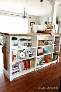 11 Repurposed Kitchen Cabinet from Old IKEA Billy Bookcase with a Storage Space for your Utmost  ...