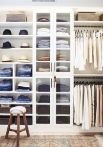 38 Smart Vertical Storage Cabinet for Easy Closet Organization with a High Shelf above the hangi ...