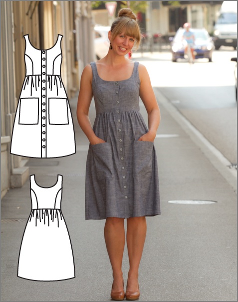 14 Stylish DIY Button Down Dress with Easy Sew Pattern to Give a Simple Midi Dress a Trendy Flar ...