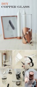 30 Turn Simple Glass Pillar Vase into a Trendy and Creative DIY Project with Appealing Copper Ac ...