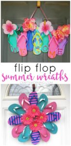 22 Unique Flip Flop Wreath for Your Room Door with Some Additional Floral Decoration for Festive ...