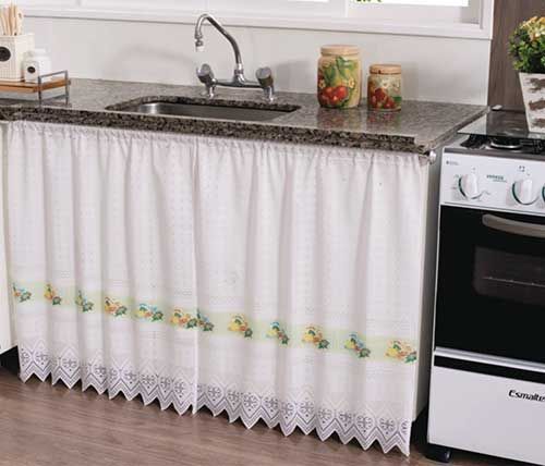 40 Utterly Trendy DIY Kitchen Cabinet Curtain with Lace Edges Hanging