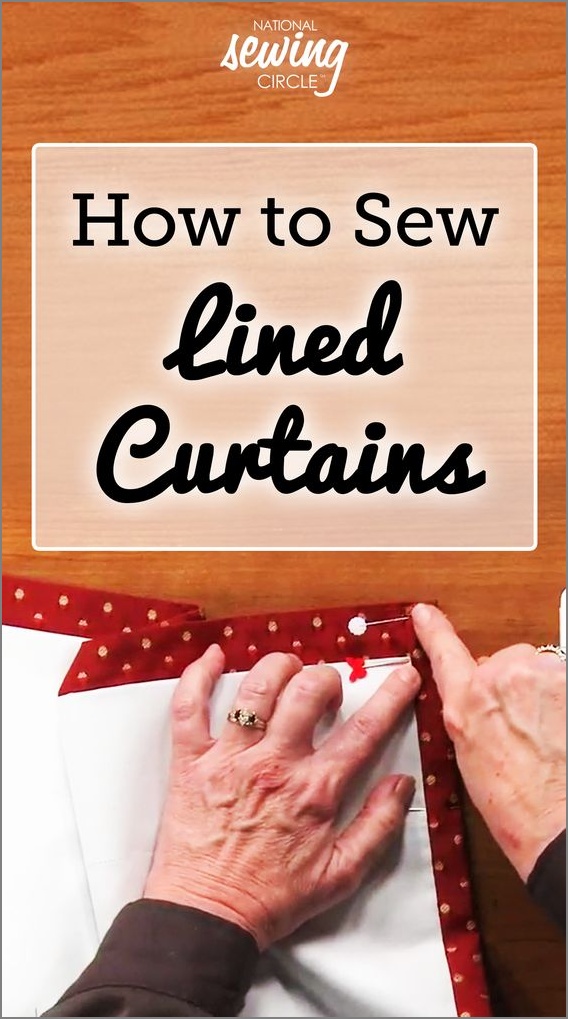 20 Warm and Welcoming Lined Curtain as DIY Easy Sewing Pattern made of High Quality Vibrant Fabr ...