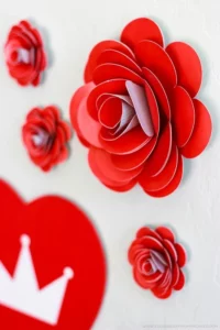 3d Rose Flower for Wall Decor