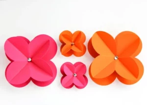 Easy 3D Paper Flowers Tutorial - Without Circuit