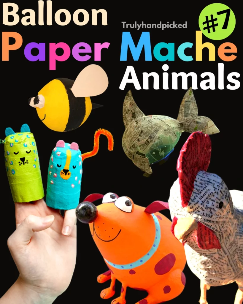 7 Cute Paper Mache Animals- Easy Sculpture Ideas (Balloon & Bottles)