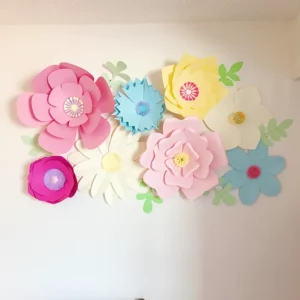 Giant Size 3DPaper Flowers for Wall Decoration