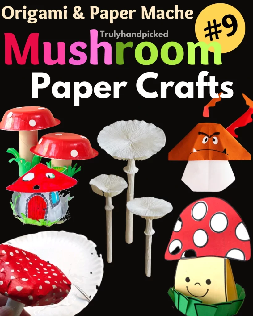 Paper Mushroom Craft Ideas for Kids Origami & Paper Mache Mushroom