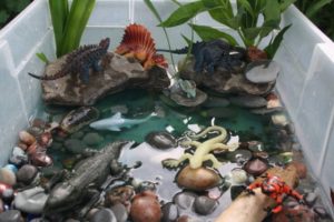 Adventurous Dino Activity with Mini Structure of Dinosaur World