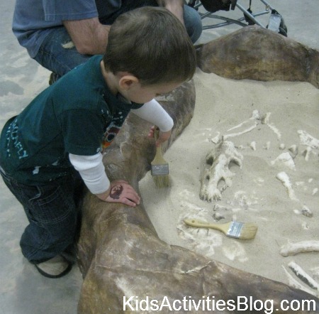 Beach Structure with DIY Dinosaur Skeleton for Excavating Dino Fossils
