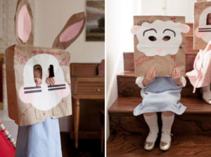 DIY Easter Mask for Kids from Brown Shopping Bags