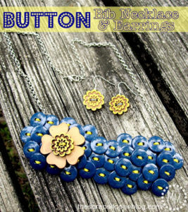 Lavish Button Necklace with Floral Highlight