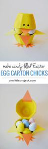Egg Carton Chick: DIY Candy Storage for Easter