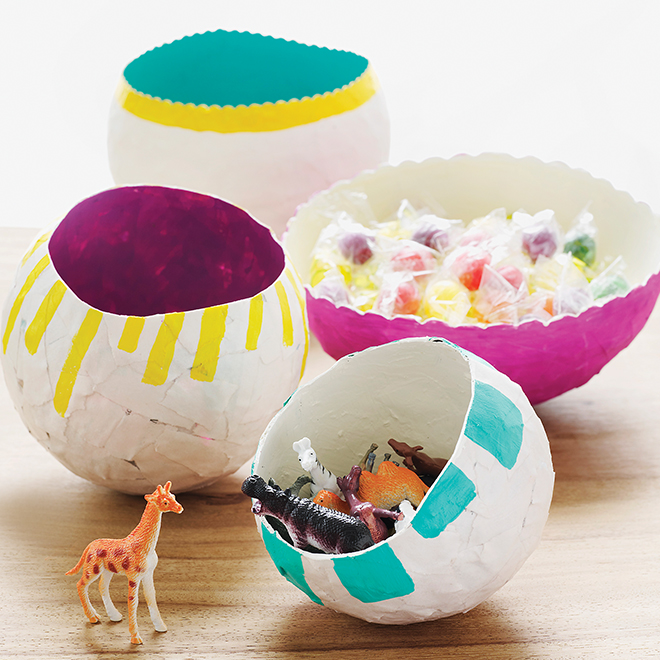 DIY Paper Mache Ballon Bowl Crafts