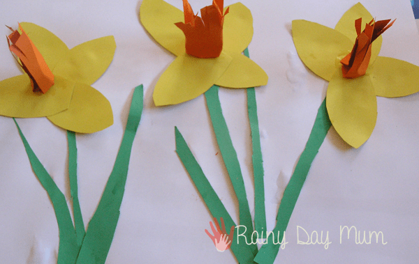 DIY Spring Daffodil 3D Picture
