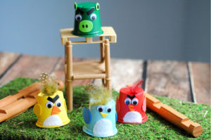 Unforgettably Adorable Egg Carton Angry Bird Crafts
