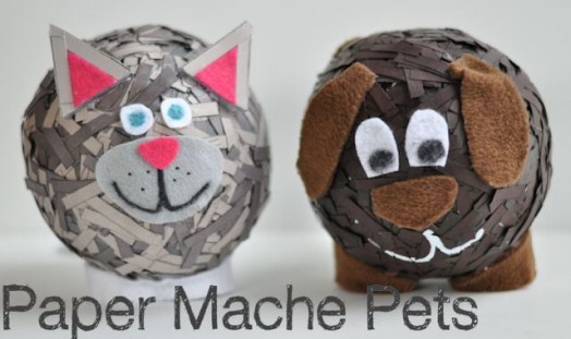 Extremely Adorable Paper Mache Pets