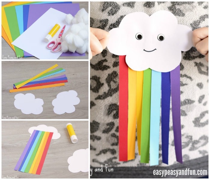 Cute Kids Craft: Colorful Paper Rainbow
