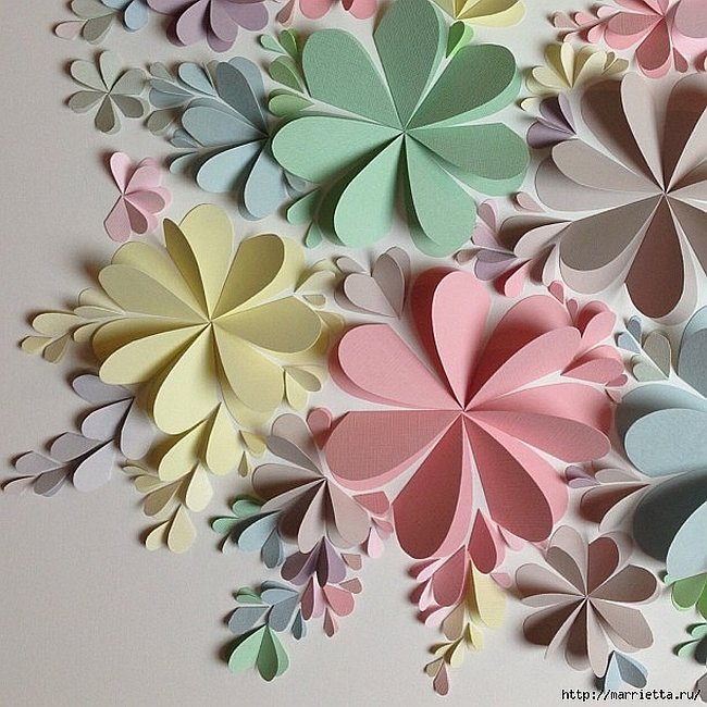 Captivating 3D Paper Flower Wall Art - Truly Hand Picked