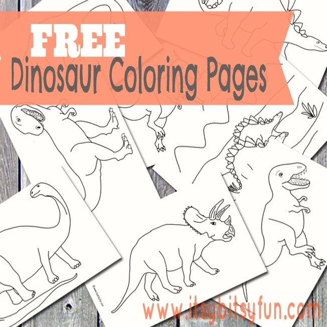 free preschool dinosaur coloring pages