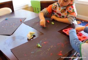Dinosaur Paintings with Miniature Dinosaurs: A Cute Dino Activity for Kids