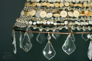 DIY Super Classy and Exclusive Pendant Light with Button Adornment