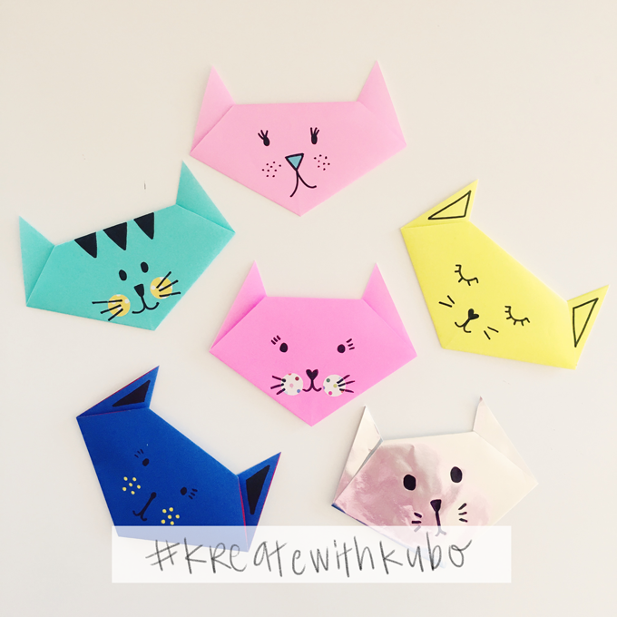 Super Quick Origami Paper Crafts Cat Face