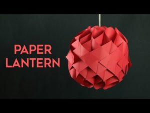 DIY Uniquely Folded Paper Hanging Lantern