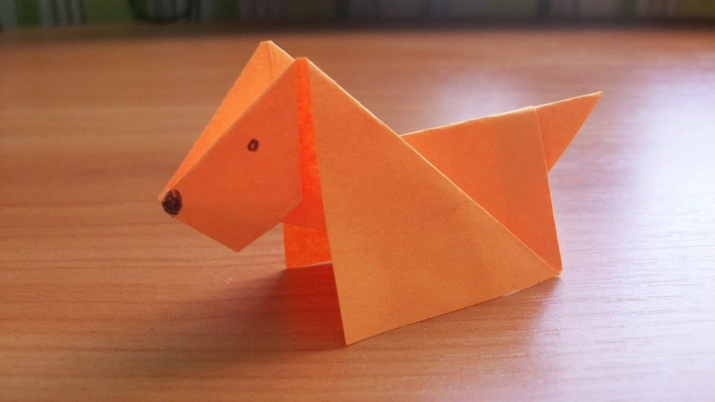 An Easy Tutorial for Origami Paper Dog Crafting