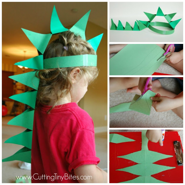Construction Paper Kids Craft: DIY Dinosaur Hat