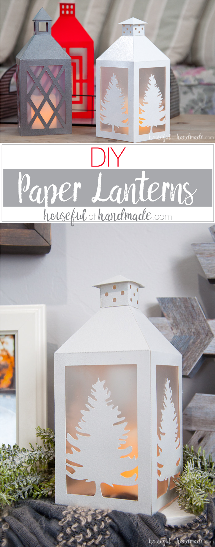 DIY Paper Lantern Cutfiles in Different Shades